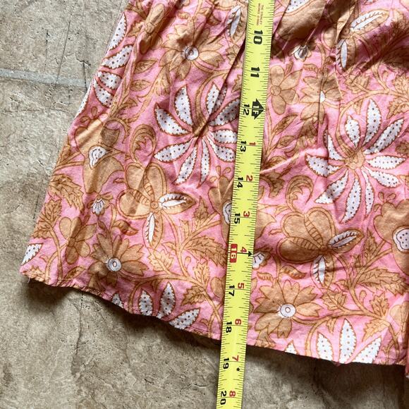 Banana Republic Mini Skirt 8 Pink Floral Boho Coquette Feminine Romantic Preppy - Picture 8 of 9